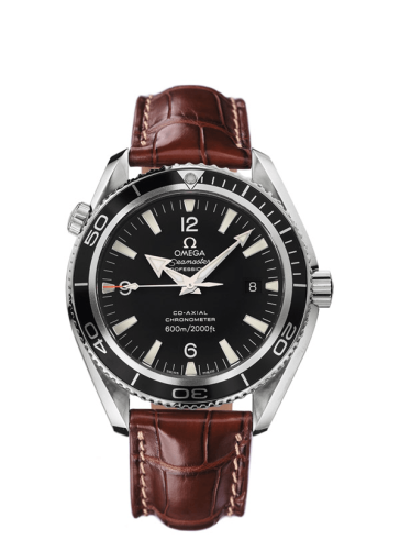 Omega Seamaster Planet Ocean 600M Co-Axial 42 Stainless Steel / Black / Alligator